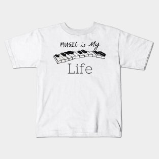 Music is my life Kids T-Shirt